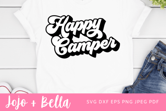 Happy Camper Retro SVG Review for Real Projects