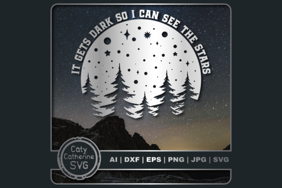It Gets Dark So I Can See the Stars Embroidery Design Review