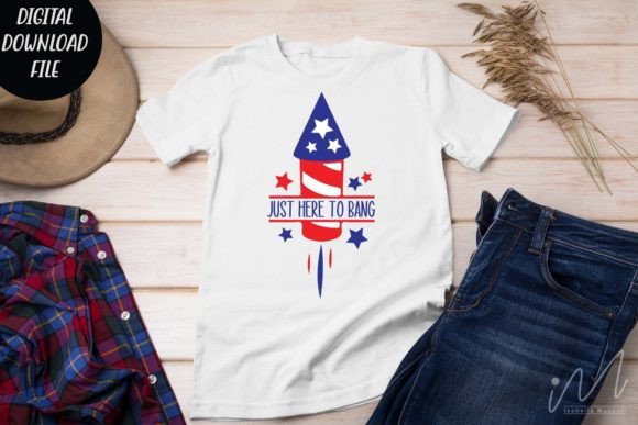 Just Here to Bang SVG: A 4th of July Embroidery Design Review