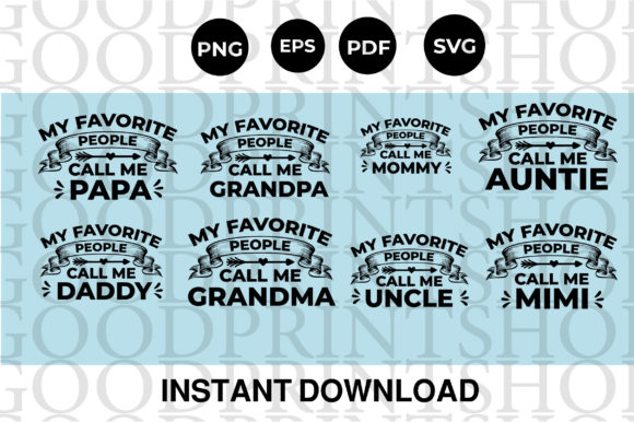 My Favorite People, Papa Svg, Grandpa: A Heartfelt Embroidery Design for Real Projects