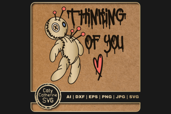 Thinking of You Voodoo Doll Funny Quote Review for Embroidery Projects