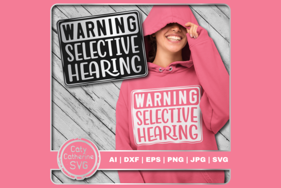 Warning Selective Hearing Funny Quote Embroidery Design Review
